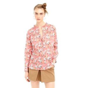 Liberty of London J.Crew Women's Josephine Floral Peasant Blouse Size 2